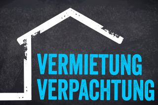 Foto: Schriftzug Vermietung Verpachtung