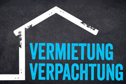 Foto: Schriftzug Vermietung Verpachtung